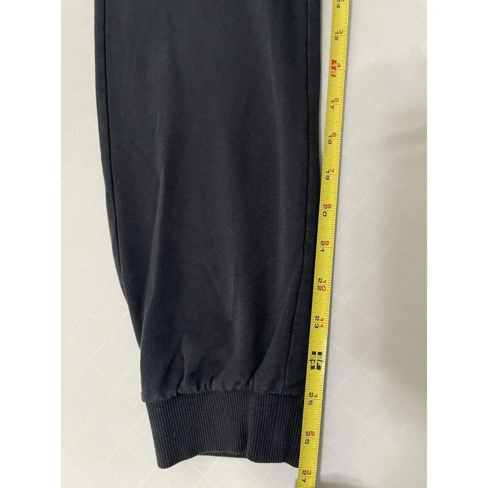 Marine Layer Womens Medium Black Elastic Waist Tapered Jogger Pants
